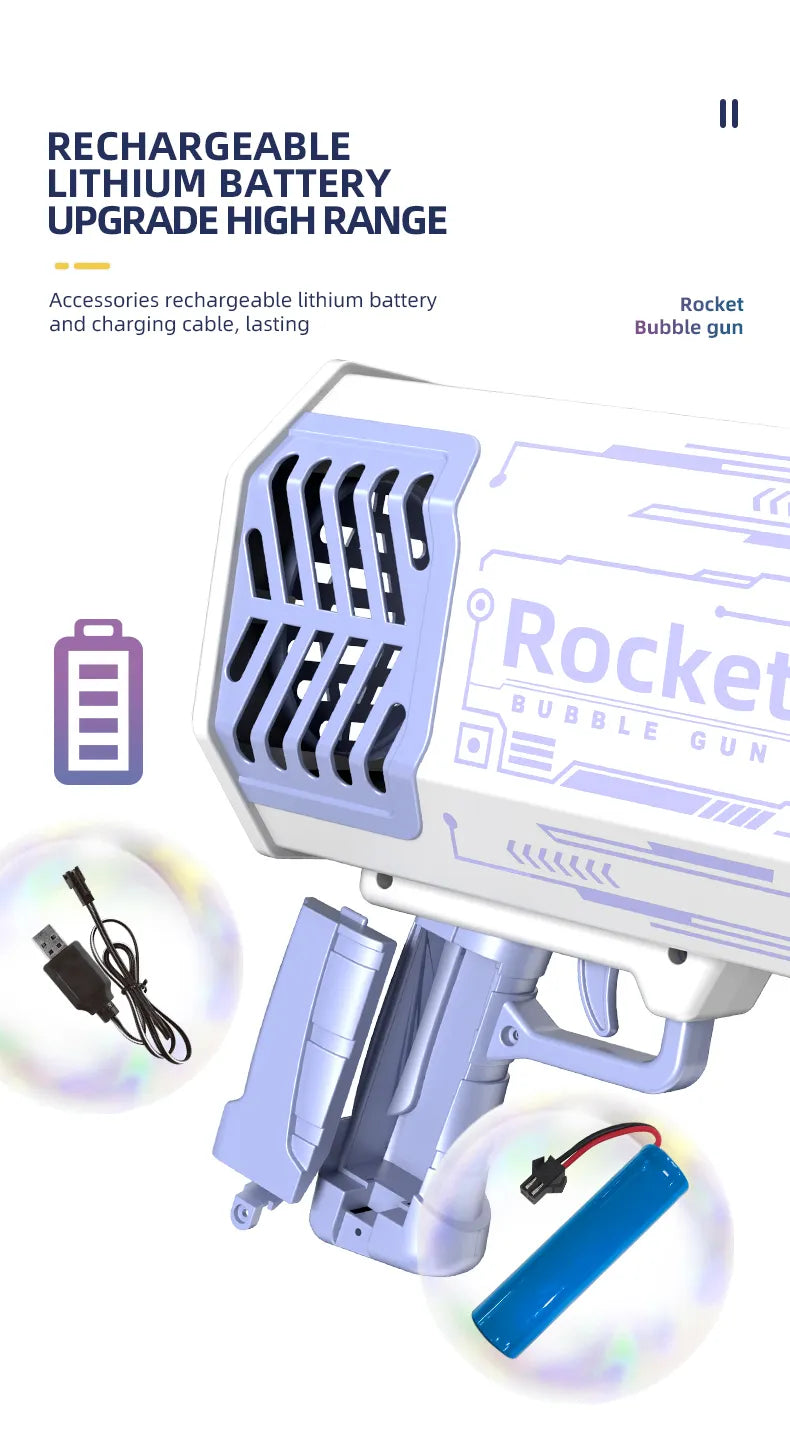 Automatic Blower Bubble Machine Gun