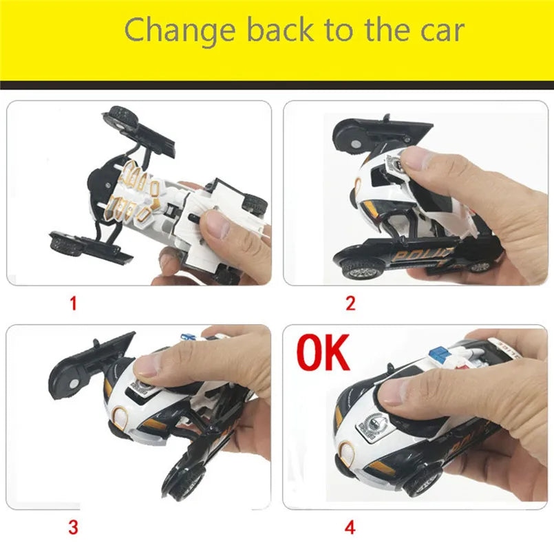 One-key Automatic Transform Robot Car